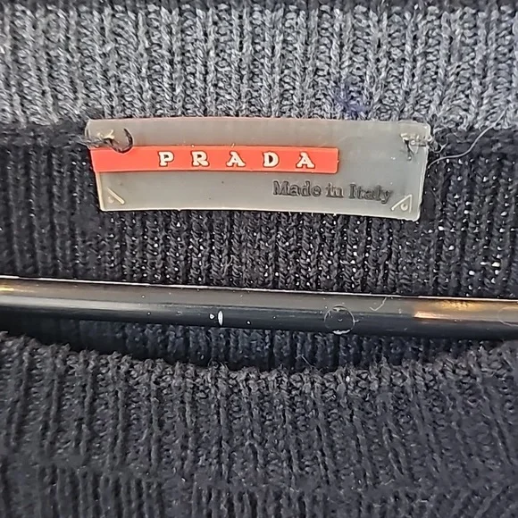 Prada Mens 2XL black sweater